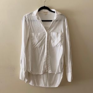 CLOTH & STONE, White & Silver Long Sleeve